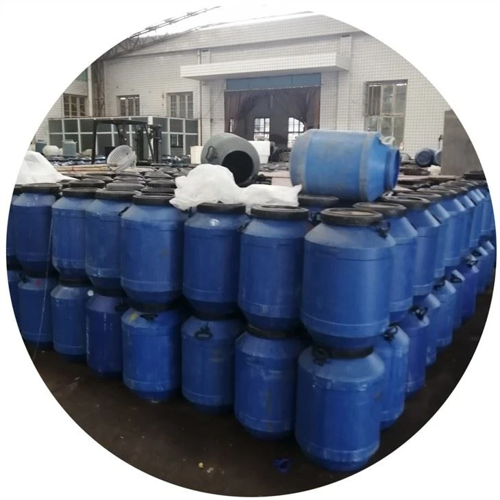 Drum packing whole white mushroom in salted water factory